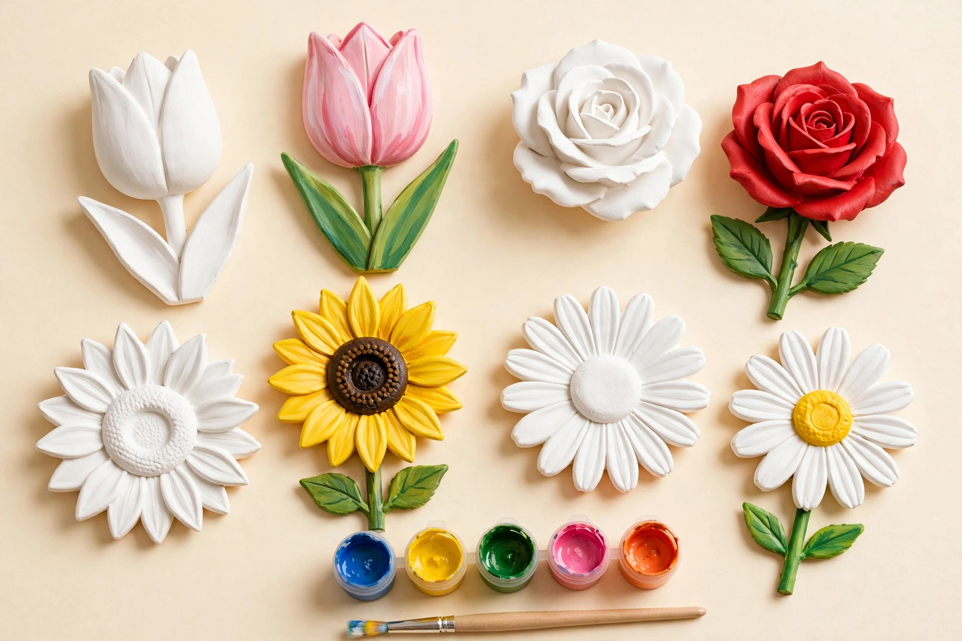 Flower Friends Kit — paint-your-own kit, handmade in Surrey, BC Flower Friends Kit — Jojopo, handmade in Surrey, BC