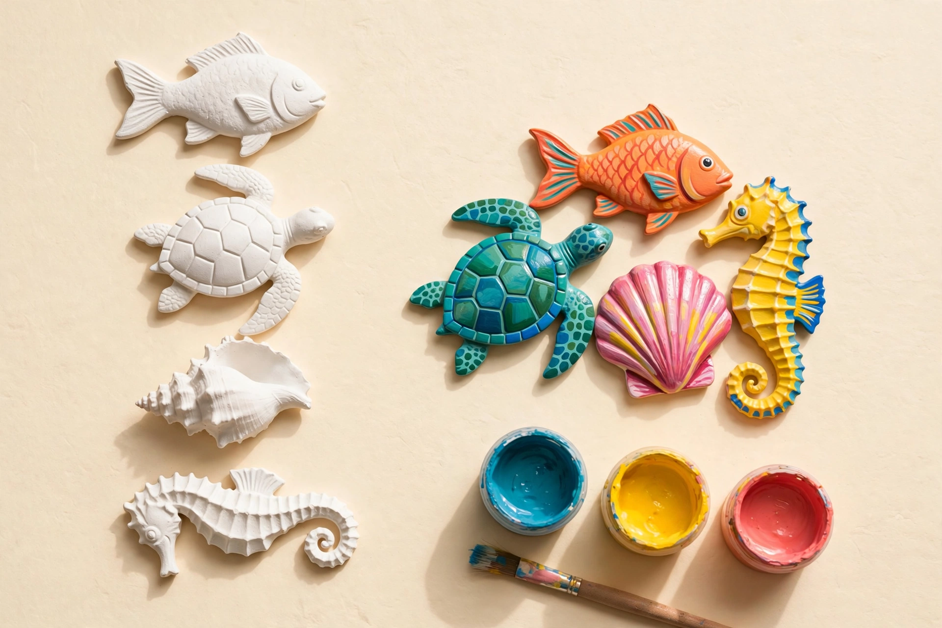 Ocean Friends — paint-your-own kit Ocean Friends — Jojopo, handmade in Surrey, BC