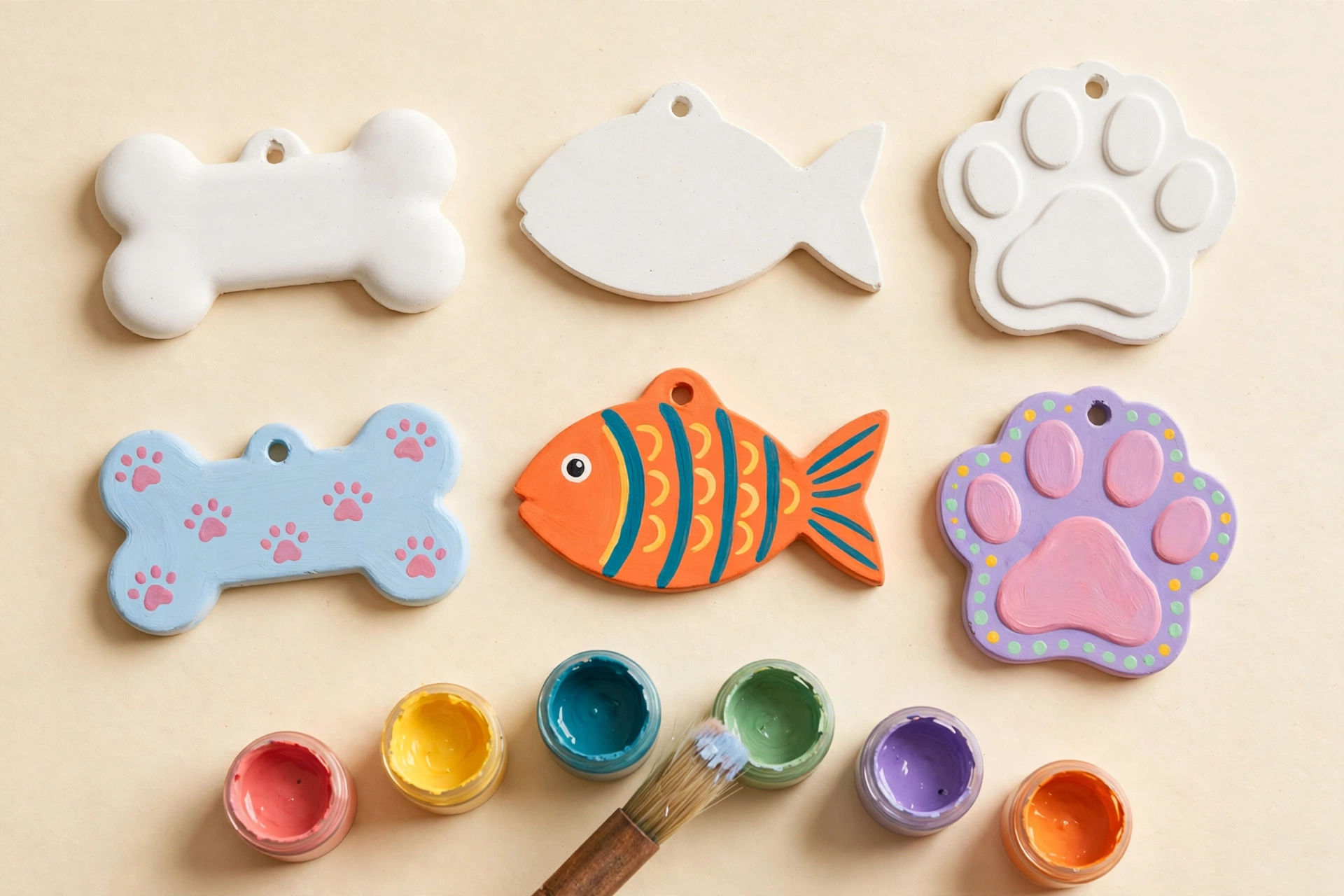Paint-Your-Own Pet Tag Kit — paint-your-own kit, handmade in Surrey, BC Paint-Your-Own Pet Tag Kit — Jojopo, handmade in Surrey, BC